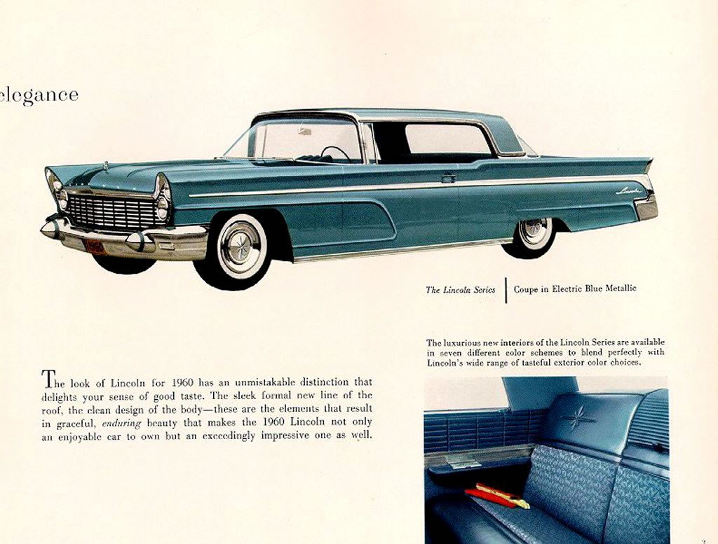 1960 Lincoln Brochure Page 15
